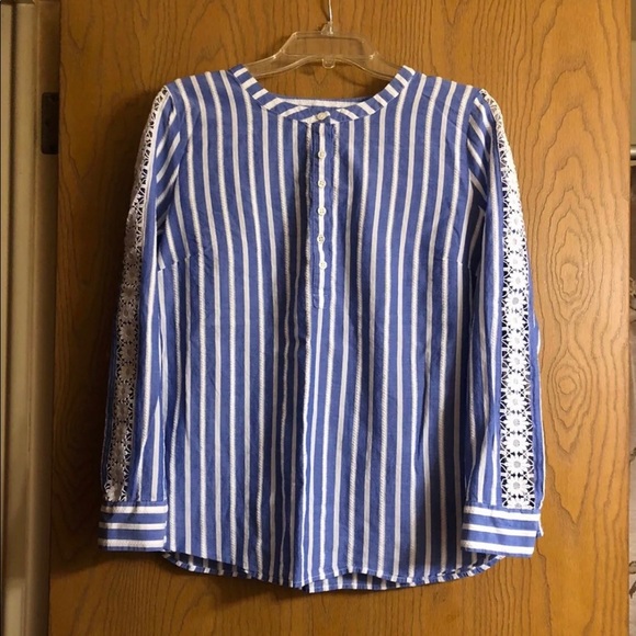 Talbots Tops - NWOT Talbots XL Petite Light Blue Blouse
